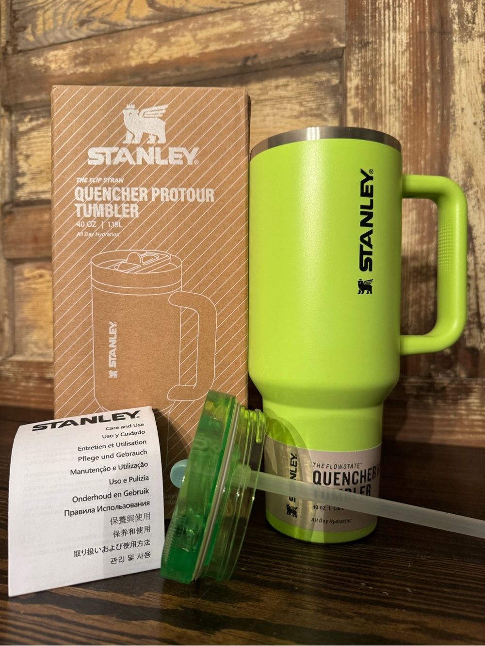 🐸 Stanley Lime Green Quencher ProPour Travel Tumbler 🐸